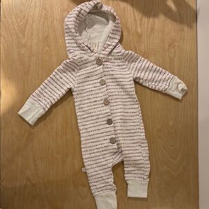 Striped Hooded Kids One Piece